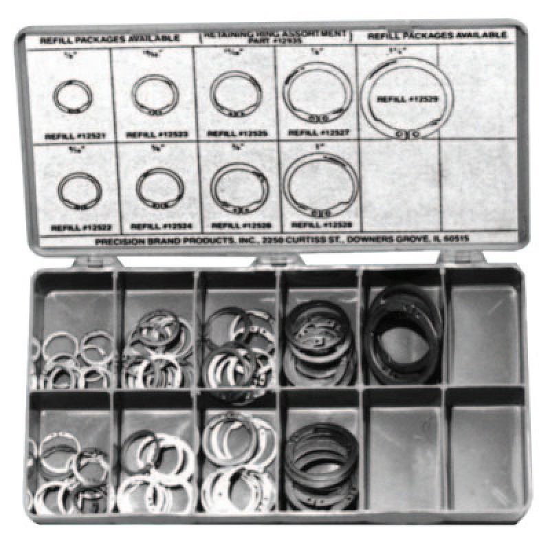 140PC RETAINING RING ASSORTMENT MAINTENANCE-PRECISION *605-605-12935