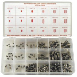 STAINLESS STEEL SET SCREW ASSORTMENT 220 PIECES-PRECISION *605-605-13935