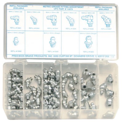 METRIC GREASE FITTING ASSORTMENT-PRECISION *605-605-13975