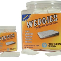 THE WEDGIE - WHITE FLEXIBLE SHIM - 200 PIECES-PRECISION *605-605-48805