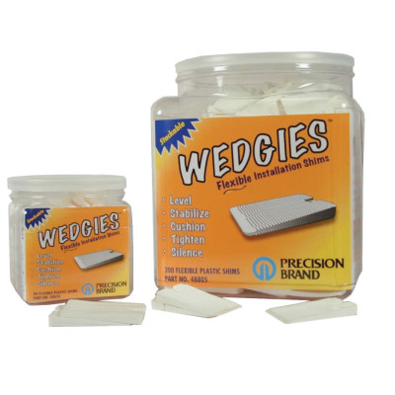 THE WEDGIE - WHITE FLEXIBLE SHIM - 200 PIECES-PRECISION *605-605-48805