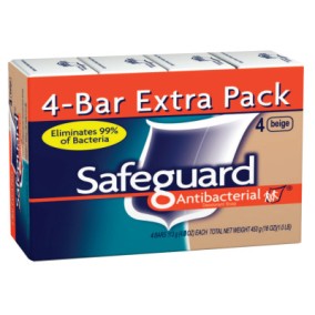 (PACK/4) SAFEGUARD BATHBAR 4 OZ-ESSENDANT-608-08833