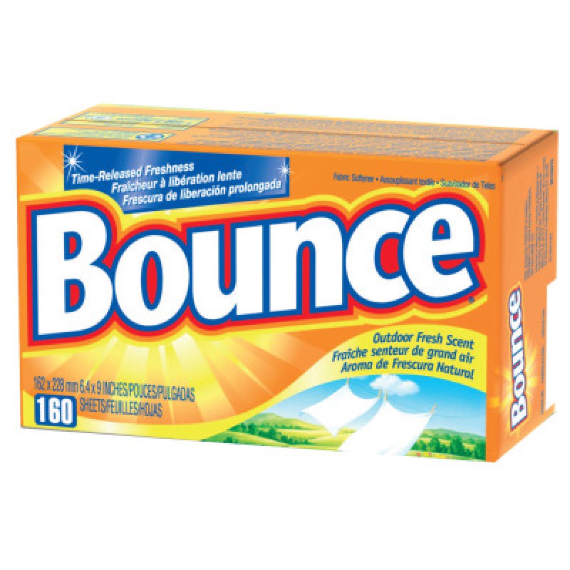 BOUNCE DRYER SHEETS BOX/160 USE OUTDOOR FRESH-ESSENDANT-608-80168