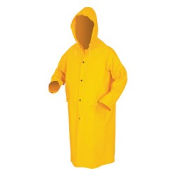 CLASSIC- .35MM- PVC/POLYESTER- 49" COAT- YELLOW-MCR SAFETY-611-200CX2