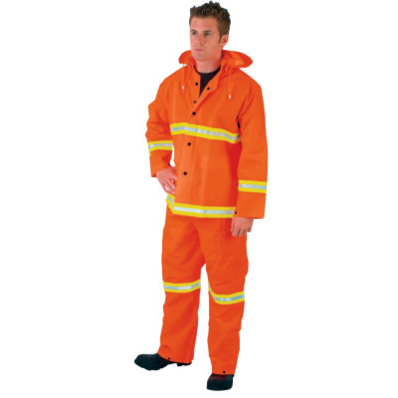 3XL LUMINATOR PVC/POLYESTER 3 PIECE RAINSUIT-MCR SAFETY-611-2013RX3