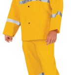 LUM .35MM PVC/POLY- SUIT3 PC W/REFL TAPE YELLOW-MCR SAFETY-611-2403RL