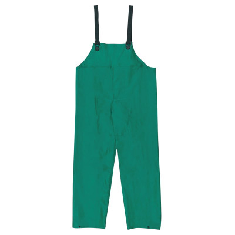 DOMINATOR .42MM PVC/NYLON BIB OVERALL NO FLY GRN-MCR SAFETY-611-388BFL