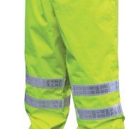 CLS 3 BRTHABLE POLY/POLYURETH PANTS 2" WH VINYL-MCR SAFETY-611-598RPWX2