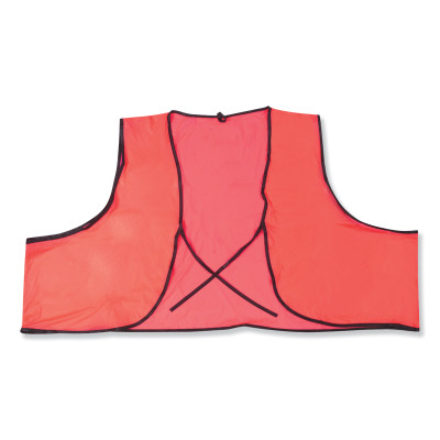 .10MM PVC SAFETY VEST 18X 27 FLUOR-MCR SAFETY-611-V041