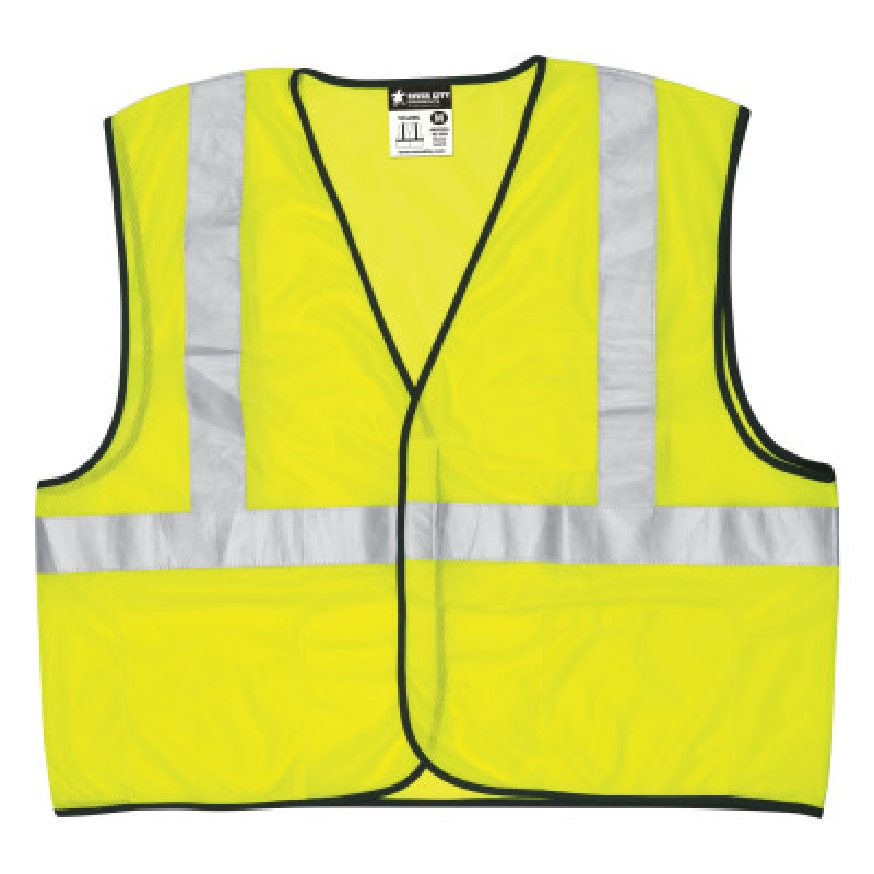 SAFETY VEST- CLASS 2- VALASS 2 ECONOMY VEST MESH-MCR SAFETY-611-VCL2MLXL