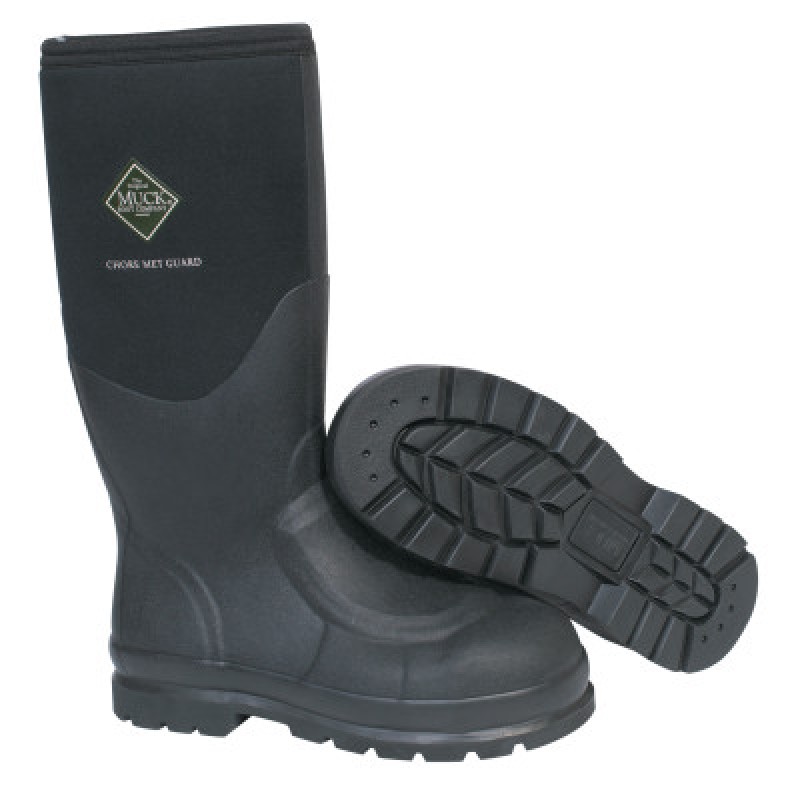 MUCK BOOT CHORE CLASSIC- BLACK STEEL TOE -SZ 8-HONEYWELL-SPERI-617-CHS-000A-BLK-080