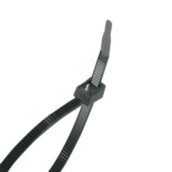 CABLE TIE 8" SELF CUTTING BLACK 75LB-GB TOOLS & SUPP-623-46-308UVBSC