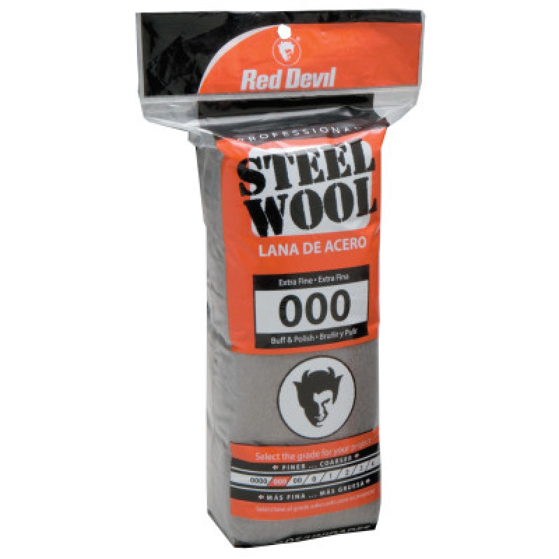 STEEL WOOL EXTRA FINE #000-RED DEVIL *630*-630-0311