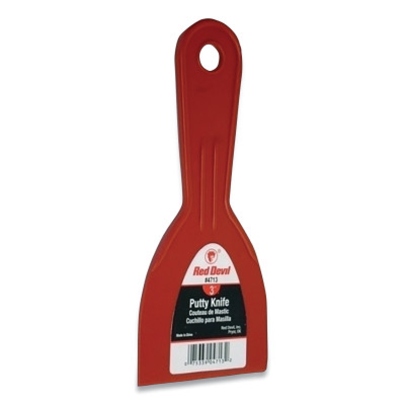 3" PLASTIC PUTTY KNIFE-RED DEVIL *630*-630-4713