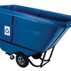 RECYCLING TILT TRUCK STND DUTY ROTATIONAL MOLDED-RUBBERMAID*640*-640-FG130573BLUE