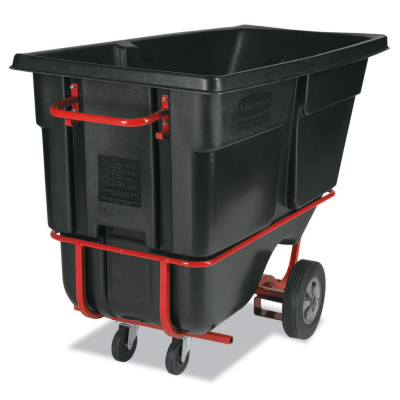1 CU YD TILT TRUCK/FORKLIFTABLE-RUBBERMAID*640*-640-FG131542BLA