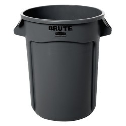 32GAL BRUTE CONTAINER W/O LID TRASH CAN GRAY-RUBBERMAID*640*-640-FG263200GRAY