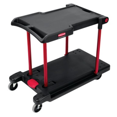 4300 CONVERTIBLE UTILITYCART BLACK-RUBBERMAID*640*-640-FG430000BLA