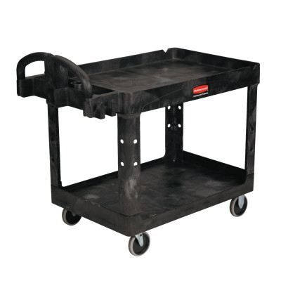 500 LB 2 SHELF UTILTY CART 45-1/4X25-7/8X33-1/4"-RUBBERMAID*640*-640-FG452088BLA