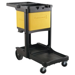 RUBBERMAID COMMERCIAL-LOCKING JANITOR CART CABINET-RUBBERMAID*640*-640-FG618100YEL
