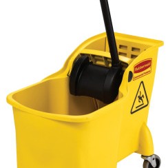 31 QT TANDEM BUCKET & WRINGER YELLOW-RUBBERMAID*640*-640-FG738000YEL