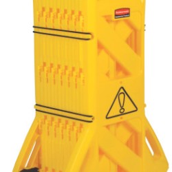 YELLOW MOBILE SAFETY BARRIER-RUBBERMAID*640*-640-FG9S1100YEL