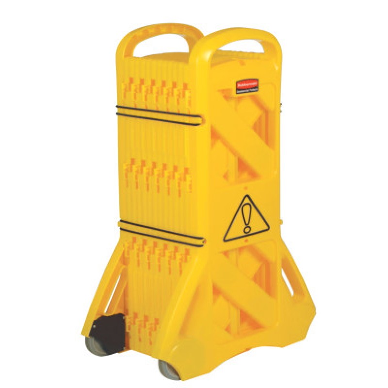 YELLOW MOBILE SAFETY BARRIER-RUBBERMAID*640*-640-FG9S1100YEL