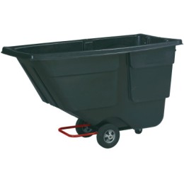 BLACK TILT TRUCK 1 CUBICYARD 600 LB CAP.-RUBBERMAID*640*-640-FG9T1800BLA