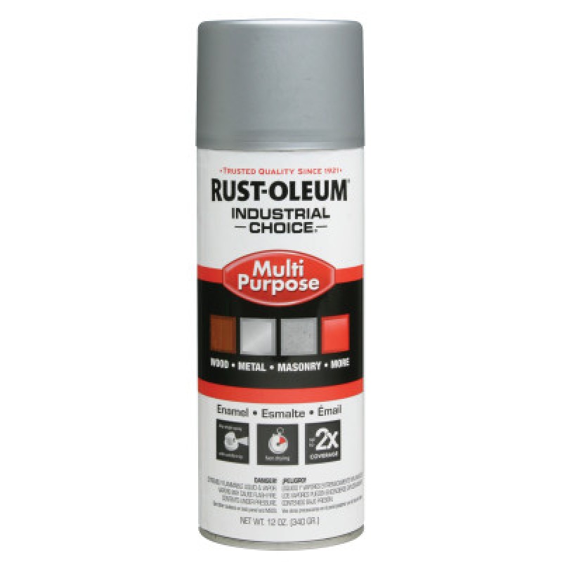 DULL ALUMINUM IND. CHOICE PAINT 12OZ. FIL.WT-RUST-OLEUM CORP-647-1614830