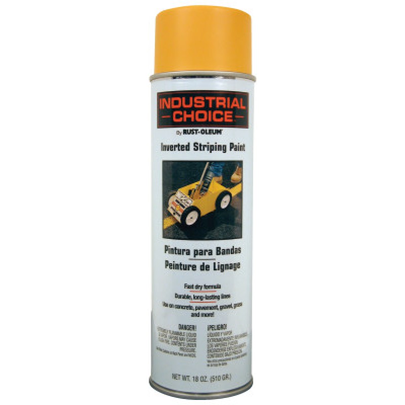 YELLOW STRIPING SPRAYN PAINT 18 OZ FL WT-RUST-OLEUM CORP-647-1648838