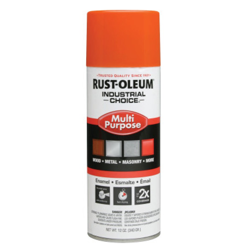 SAFETY ORANGE IND. CHOICE PAINT 12OZ. FIL.WT-RUST-OLEUM CORP-647-1653830
