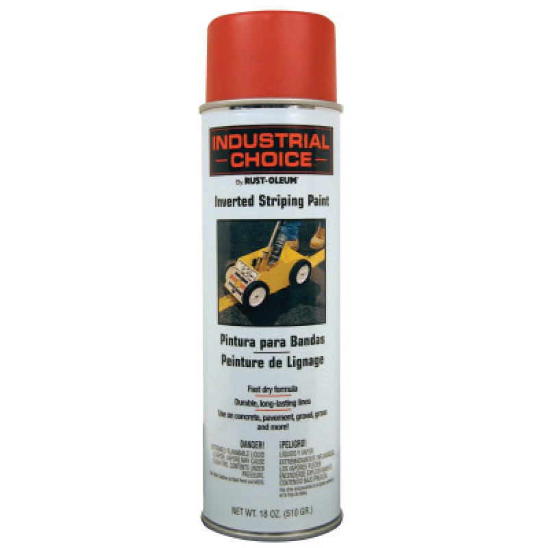 RED STRIPING SPRAY PAINT18 OZ FL WT-RUST-OLEUM CORP-647-1665838