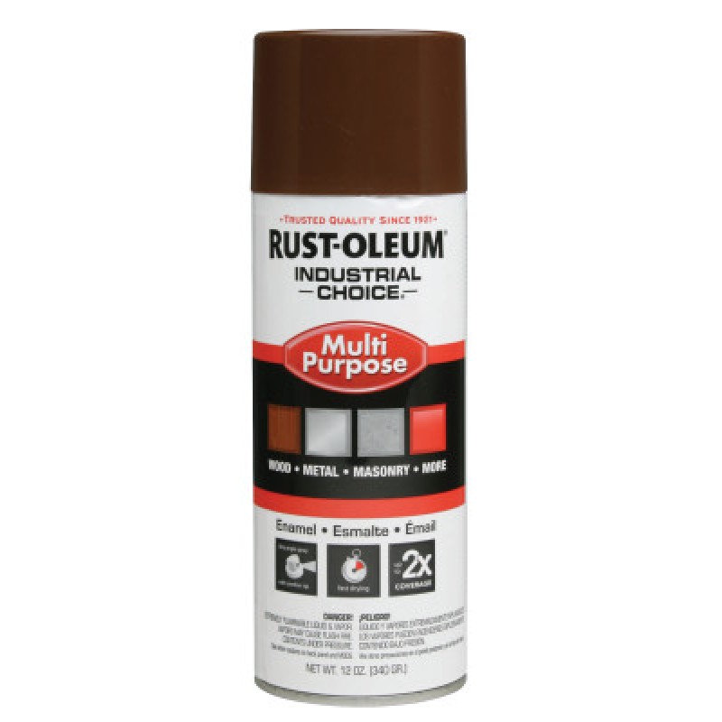 LEATHER BROWN IND. CHOICE PAINT 12OZ. FIL.WT-RUST-OLEUM CORP-647-1674830
