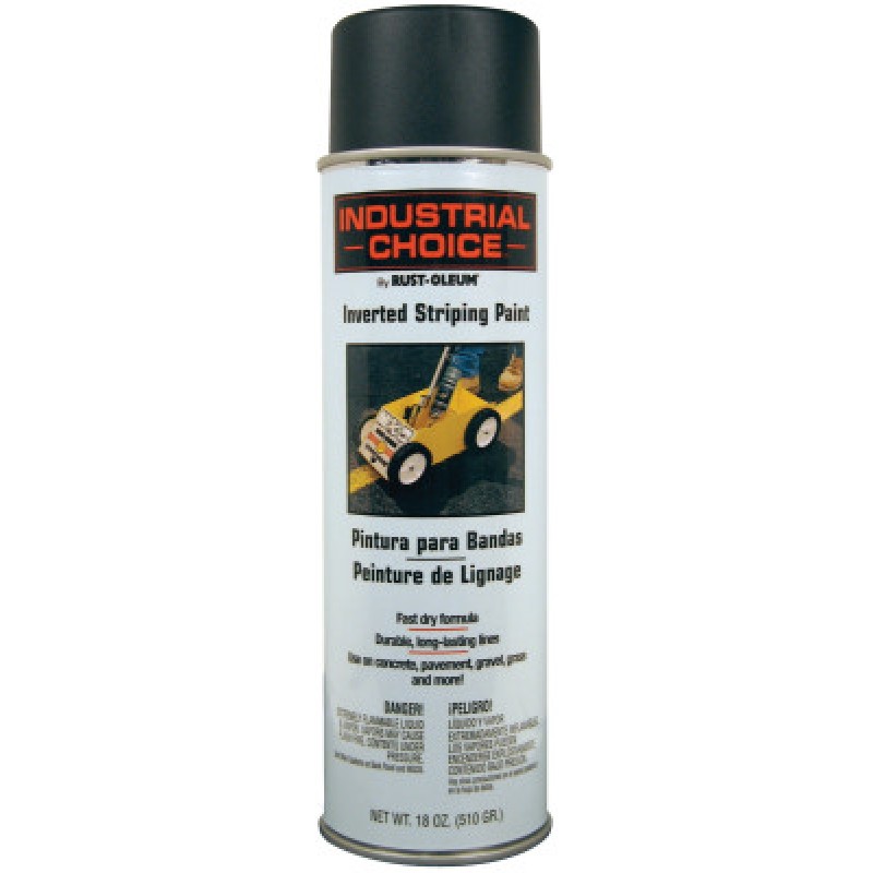 BLACK STRIPING SPRAY PAINT 18 OZ FL WT-RUST-OLEUM CORP-647-1677838