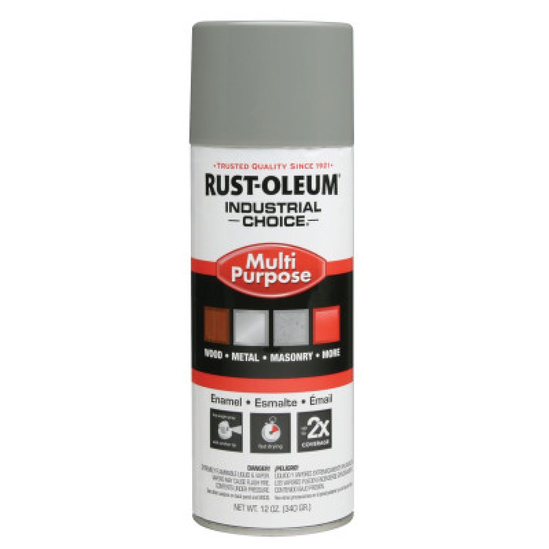 DOVE GRAY IND. CHOICE PAINT 12OZ. FILL WT.-RUST-OLEUM CORP-647-1684830