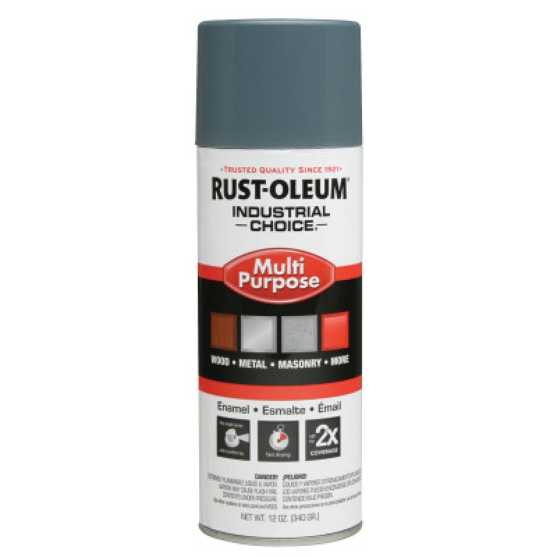 MACH. GRAY IND. CHOICE SPRAY PNT. 12 FL. OZ-RUST-OLEUM CORP-647-202214