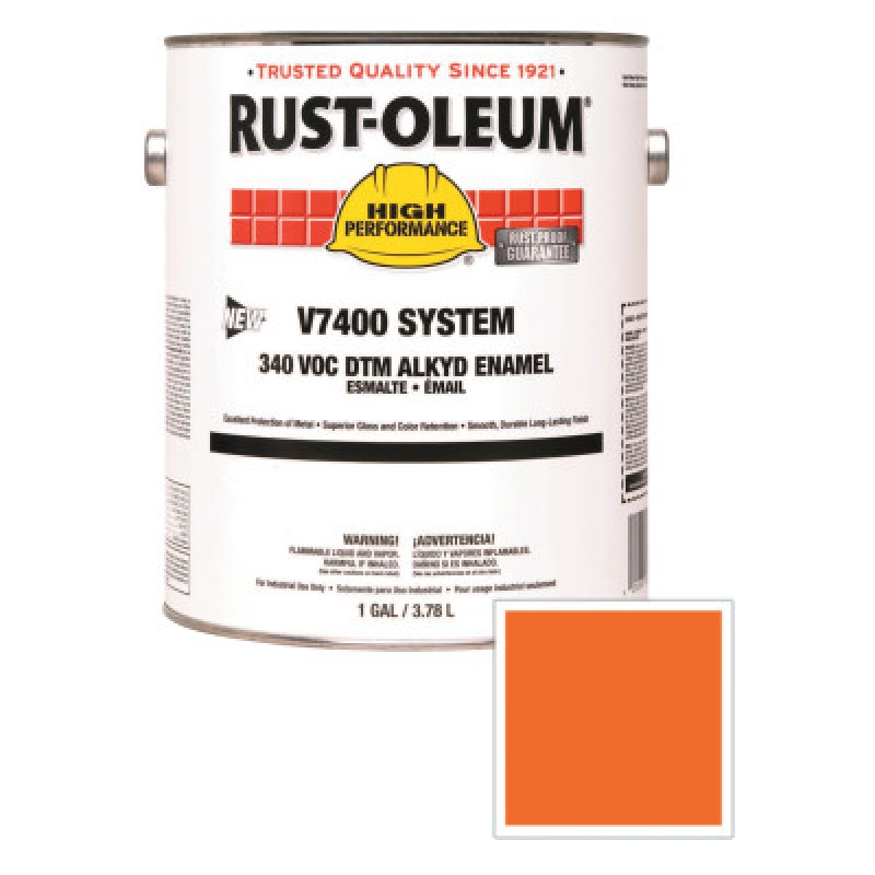 V7400 340 VOC DTM ALKYDENAMEL 1 GAL  SAFE ORG-RUST-OLEUM CORP-647-245477