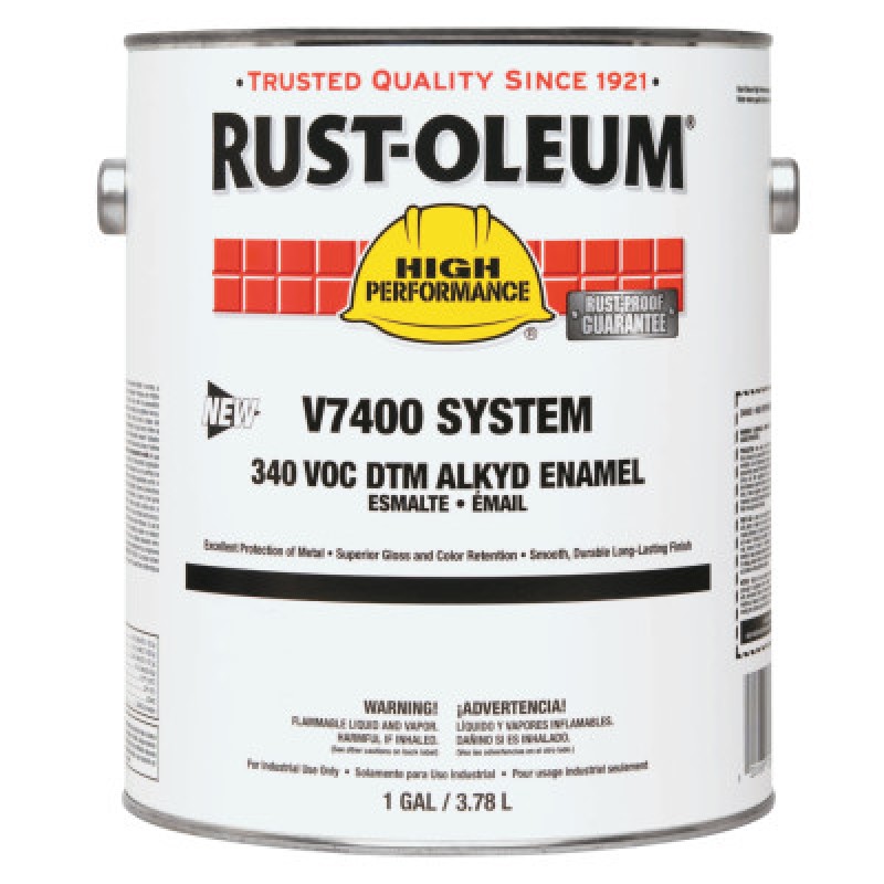 V7400 340 VOC DTM ALKYDENAMEL 1 GAL  SAFE YEL-RUST-OLEUM CORP-647-245479