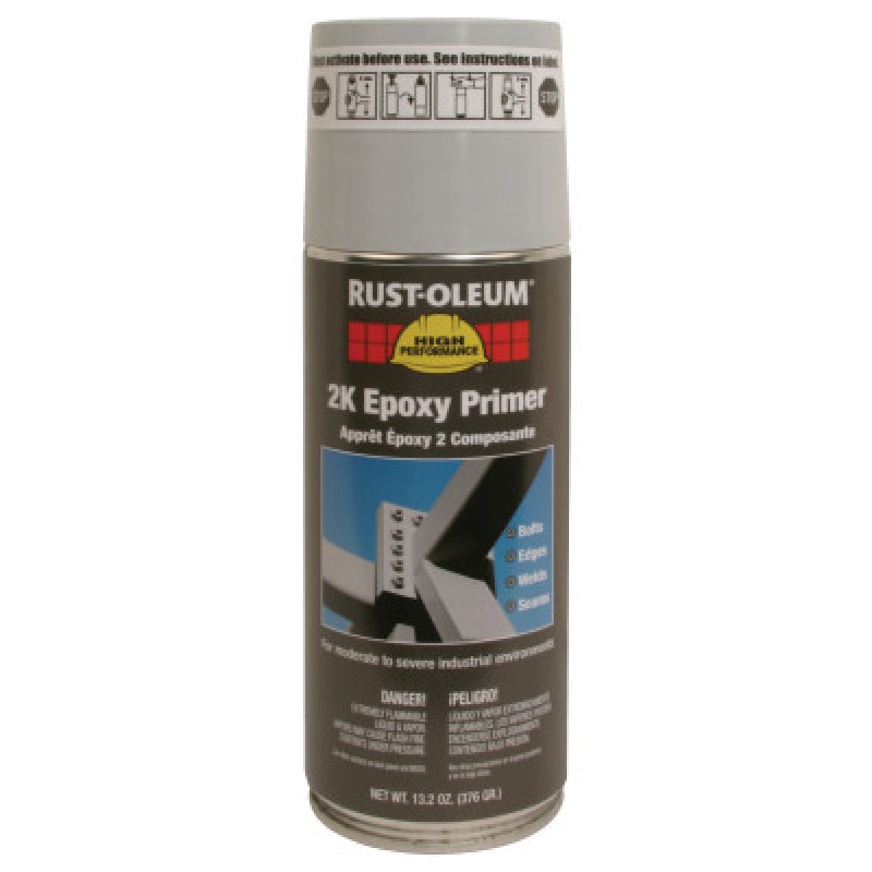 HIGH PERF 2K EPOXY PRIMER AEROSOL-GRAY 13.2 OZ.-RUST-OLEUM CORP-647-247597