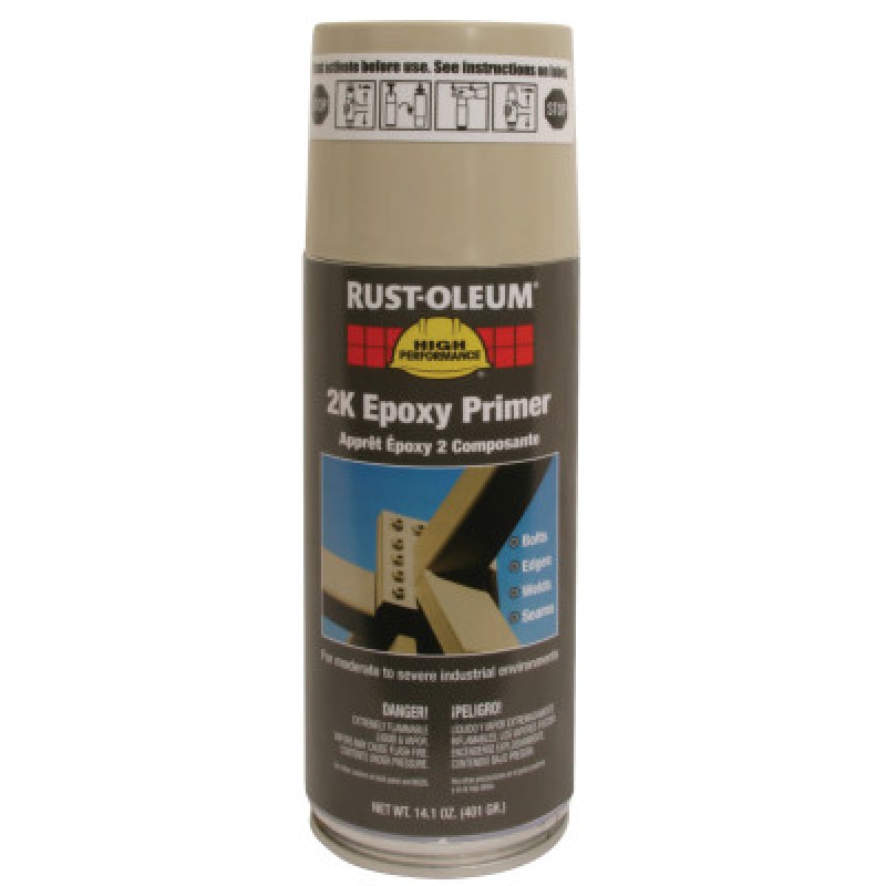 HIGH PERF 2K EPOXY PRIMER AEROSOL-BEIGE 14.1 OZ.-RUST-OLEUM CORP-647-247598