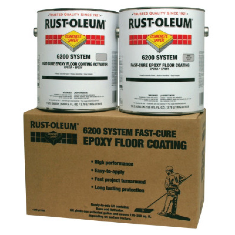 6200 SYSTEM FAST-CURE EPOXY FLR CTG SIL GRY KIT-RUST-OLEUM CORP-647-251763