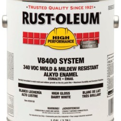 V8400 SYSTEMHIGH GLOSS DAIRY WHITE-RUST-OLEUM CORP-647-259158