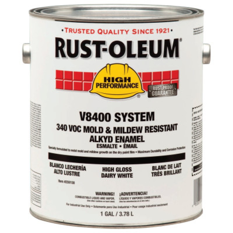 V8400 SYSTEMHIGH GLOSS DAIRY WHITE-RUST-OLEUM CORP-647-259158