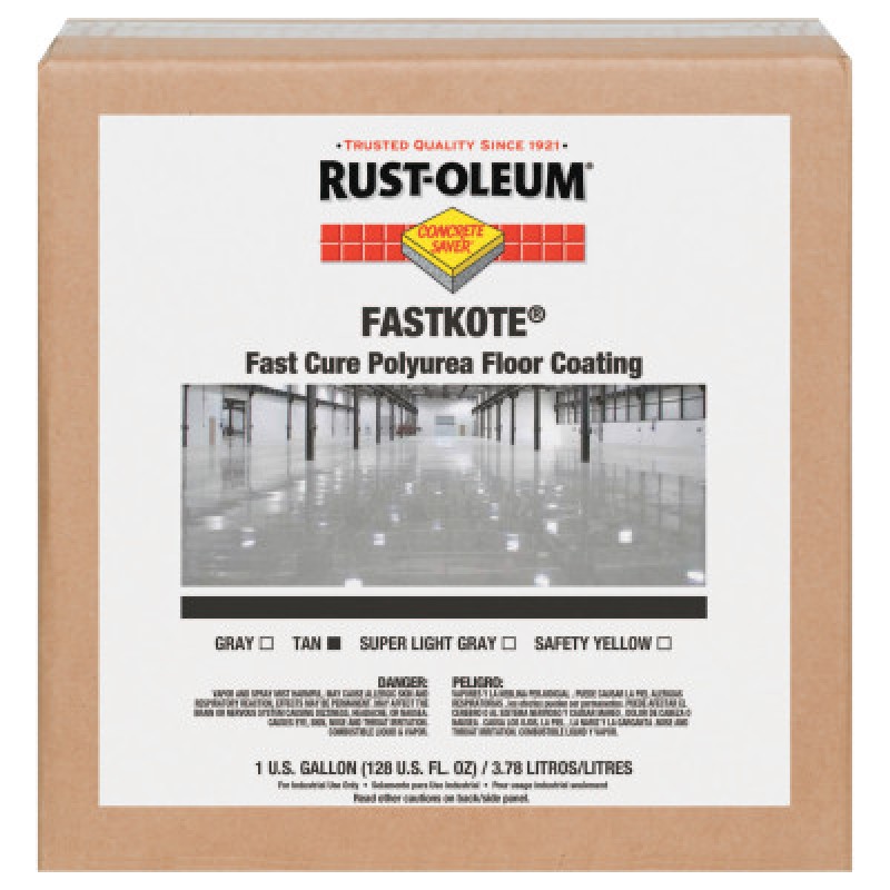 FASTKOTE POLYUREA FLOORCOATING TAN-RUST-OLEUM CORP-647-277496