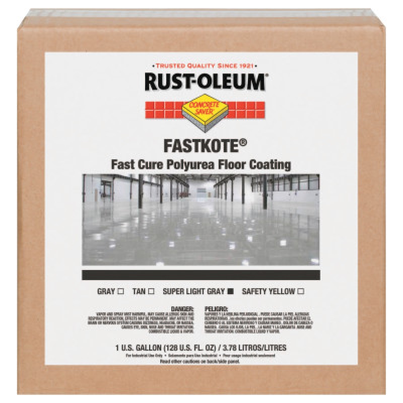 FASTKOTE POLYUREA FLOORCOATING SUPER LT. GRAY-RUST-OLEUM CORP-647-277497