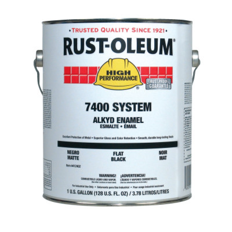 402 FLAT BLACK IND. ENAMEL-RUST-OLEUM CORP-647-412402