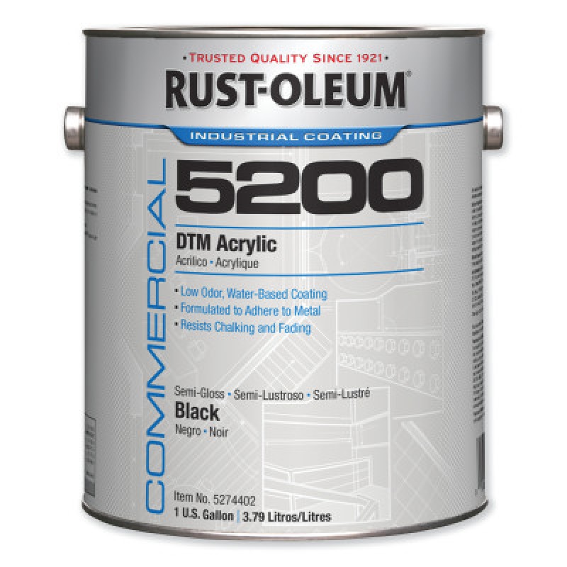 5200 SYSTEM SEMI-GLOSS BLACK-RUST-OLEUM CORP-647-5274402