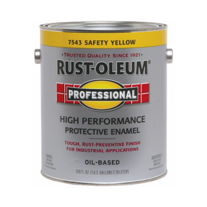 SAFETY YELLOW ENAMEL1 GALLON-RUST-OLEUM CORP-647-7543402