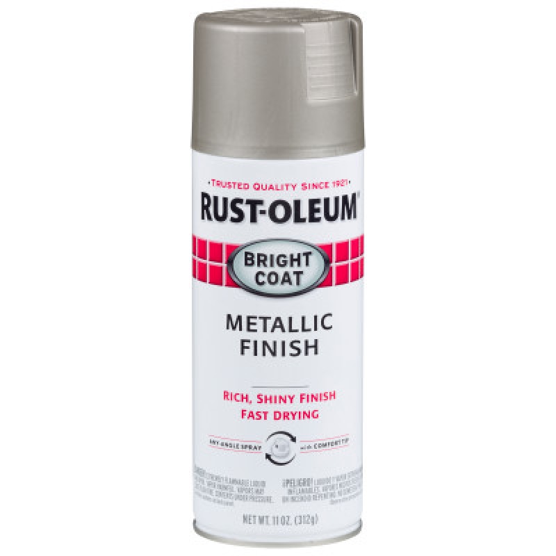ALUMINUM METALLIC BRIGHTCOAT PAINT 11OZF.W.-RUST-OLEUM CORP-647-7715830