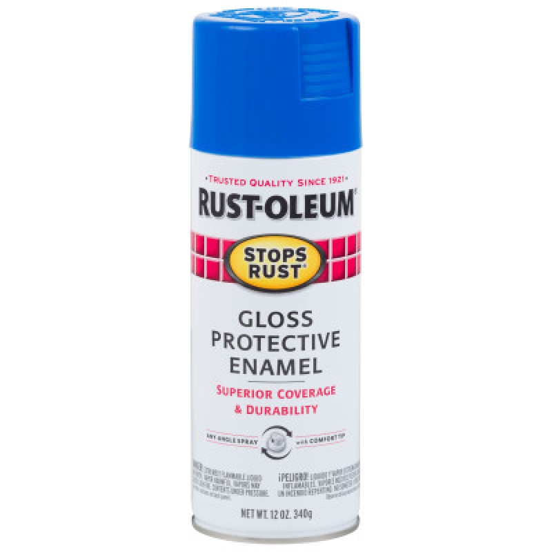 STOPS RUST SPRAY GLOSS SAIL BLUE 12 OZ.-RUST-OLEUM CORP-647-7724830